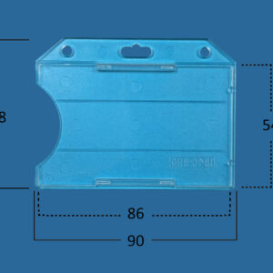 Держатель пластиковых карт и бейджей горизонтальный